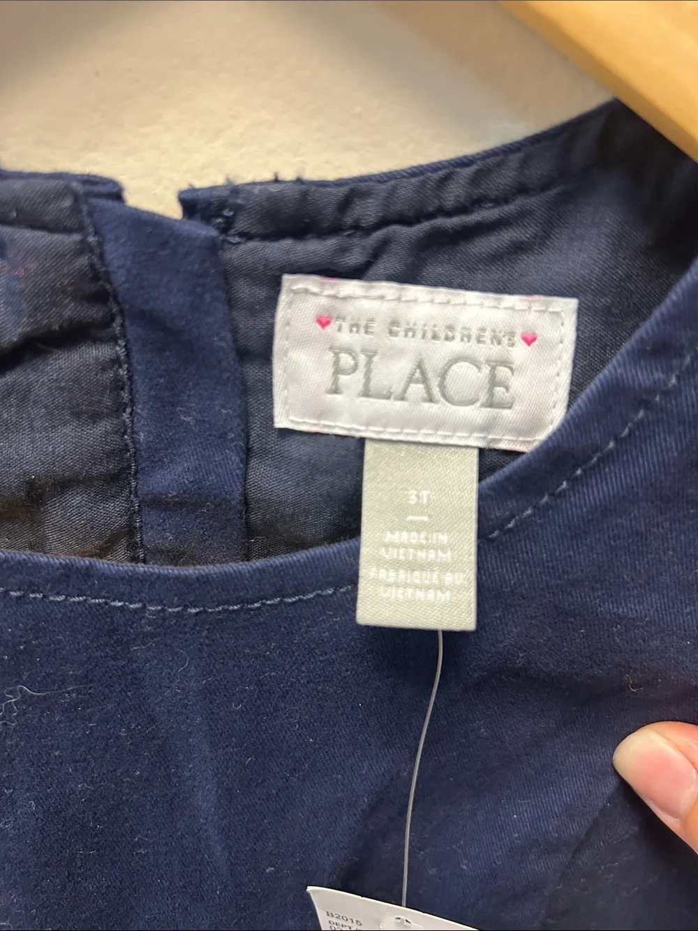 NWT The Children's Place Navy Sleeveless Bow-Waist Casual Dress